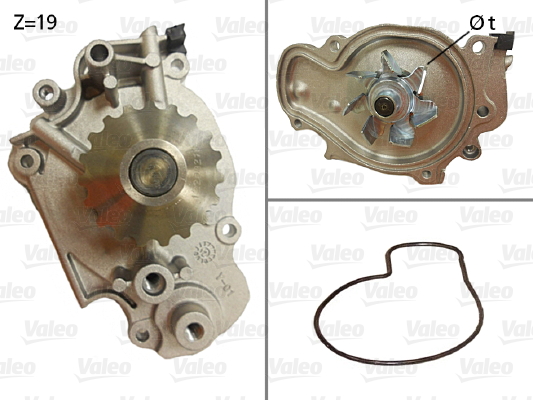 Vodné čerpadlo, chladenie motora VALEO