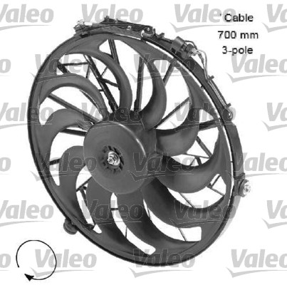 Ventilátor chladenia motora VALEO