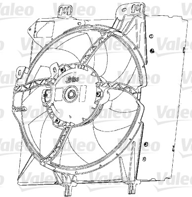 Ventilátor chladenia motora VALEO