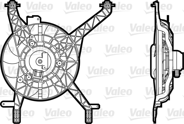 Ventilátor chladenia motora VALEO
