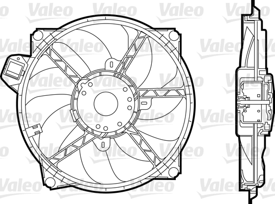 Ventilátor chladenia motora VALEO