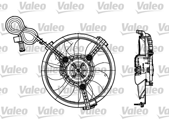 Ventilátor chladenia motora VALEO