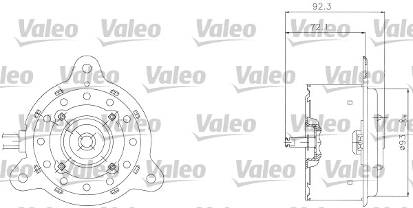 Elektromotor vetráka chladiča VALEO