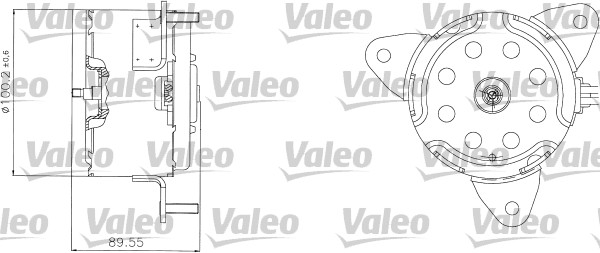 Elektromotor vetráka chladiča VALEO