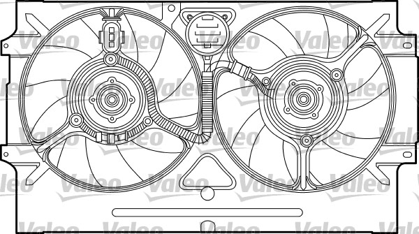 Ventilátor chladenia motora VALEO