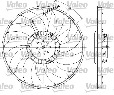 Ventilátor chladenia motora VALEO