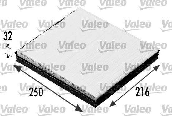 Filter, cabin air VALEO