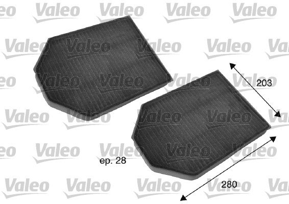 Filter vnútorného priestoru VALEO