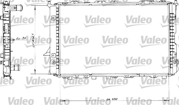 Chladič motora VALEO