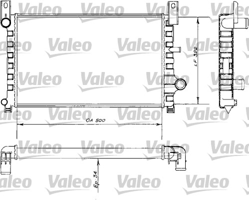 Chladič motora VALEO
