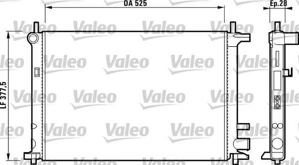 Chladič motora VALEO