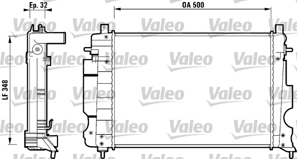 Chladič motora VALEO