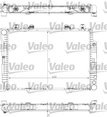 Chladič motora VALEO