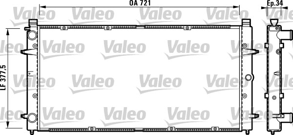 Chladič motora VALEO