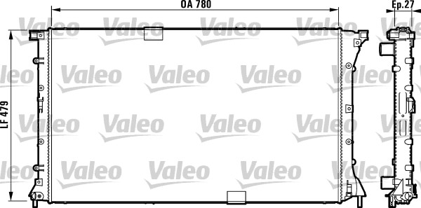 Chladič motora VALEO