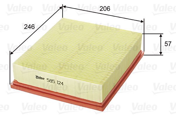 Vzduchový filter VALEO