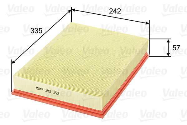 Vzduchový filter VALEO