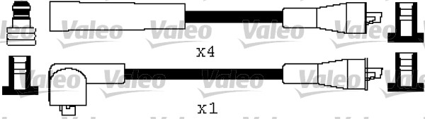 Sada zapaľovacích káblov VALEO