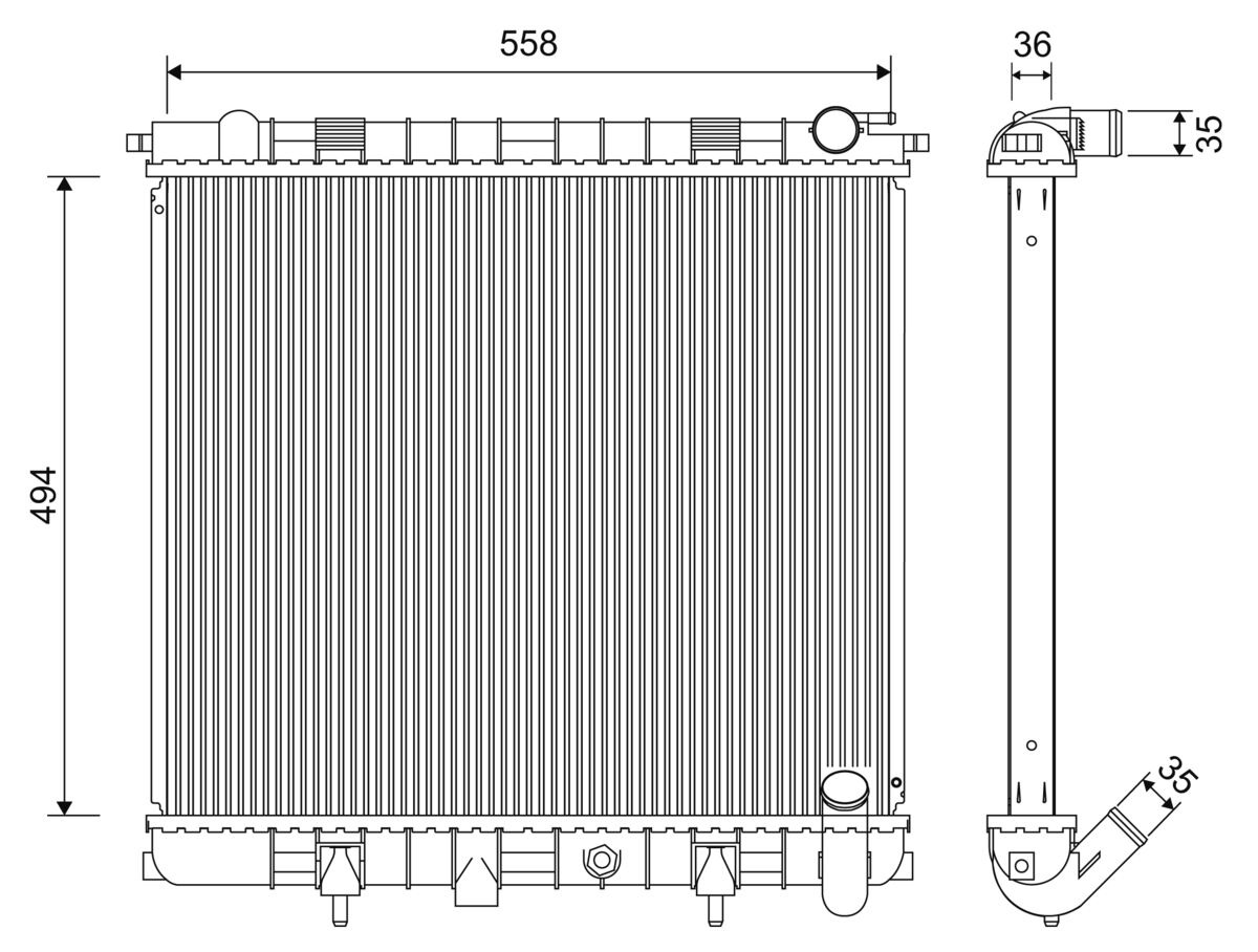 Chladič motora VALEO