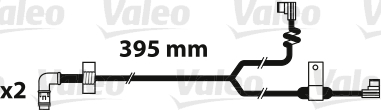 Výstrażný kontakt opotrebenia brzdového oblożenia VALEO