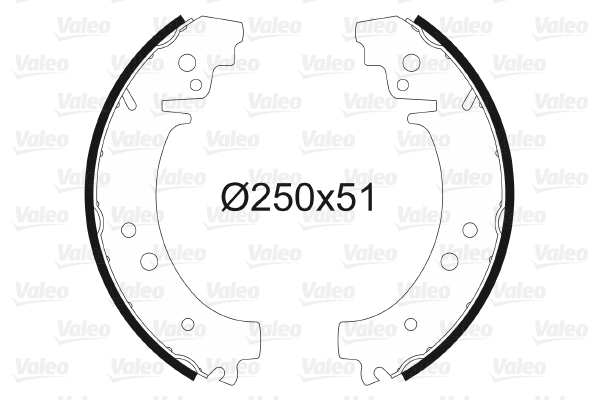 Sada brzdových čeľustí VALEO