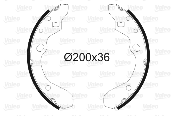 Sada brzdových čeľustí VALEO