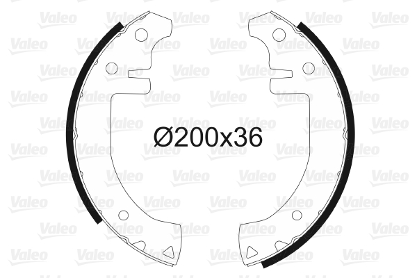 Sada brzdových čeľustí VALEO