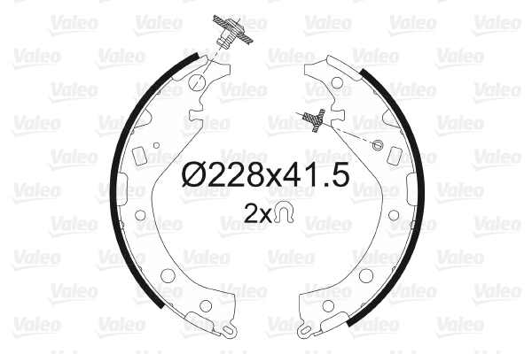 Sada brzdových čeľustí VALEO