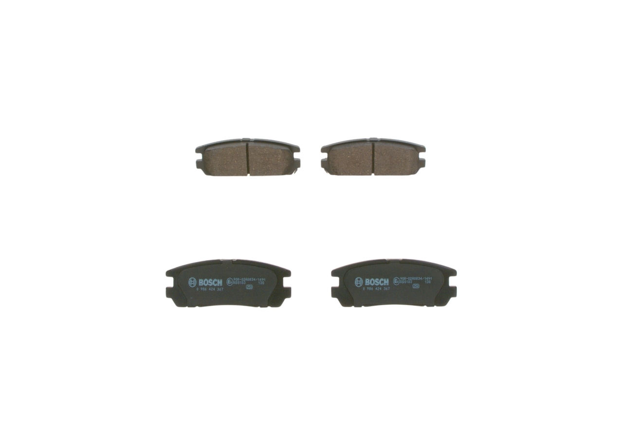 Sada brzdových platničiek kotúčovej brzdy BOSCH