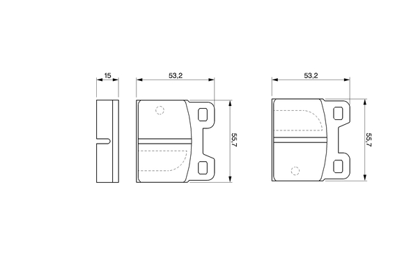 Sada brzdových platničiek kotúčovej brzdy BOSCH