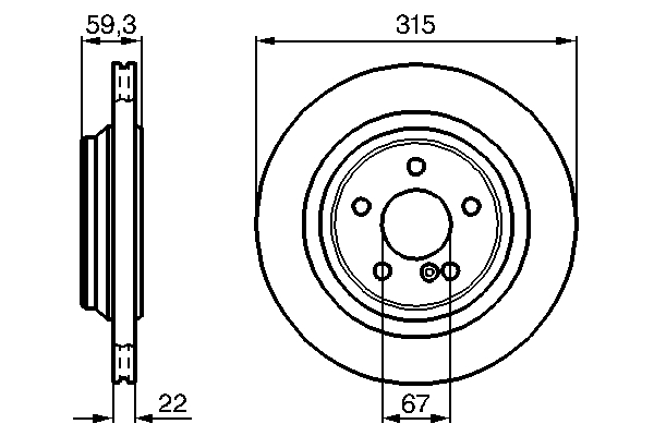 Brzdový kotúč BOSCH