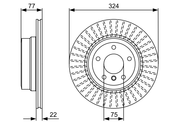 Brzdový kotúč BOSCH
