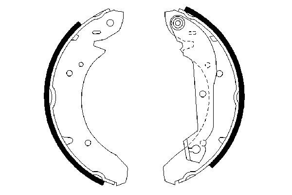 Sada brzdových čeľustí BOSCH