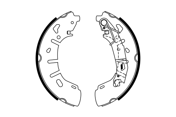 Sada brzdových čeľustí BOSCH