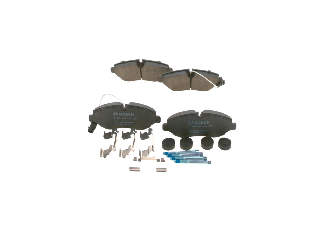 Sada brzdových platničiek kotúčovej brzdy BOSCH