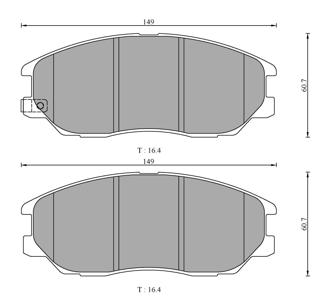 Sada brzdových platničiek kotúčovej brzdy BOSCH