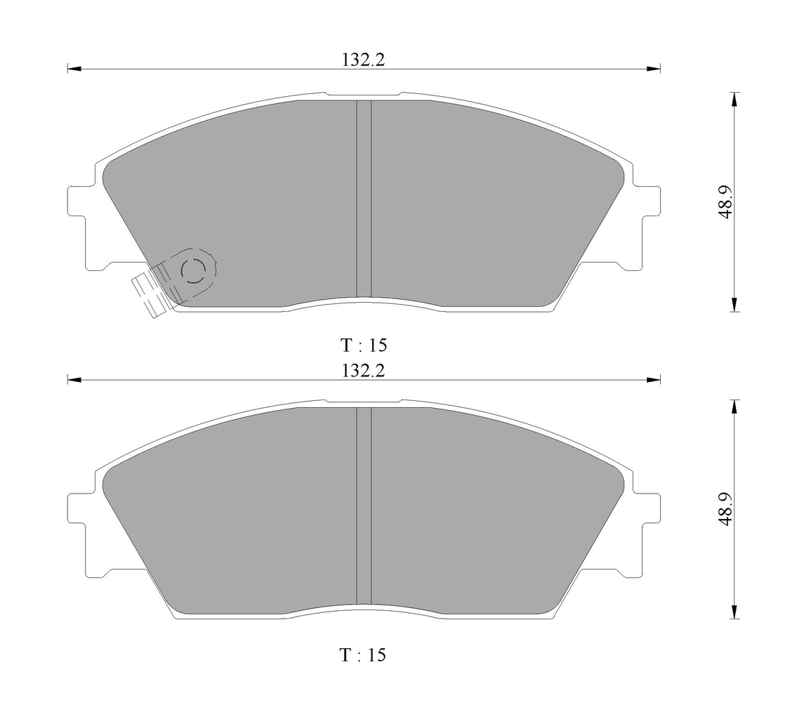Sada brzdových platničiek kotúčovej brzdy BOSCH