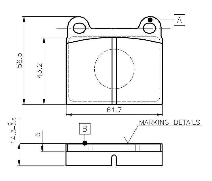Sada brzdových platničiek kotúčovej brzdy BOSCH