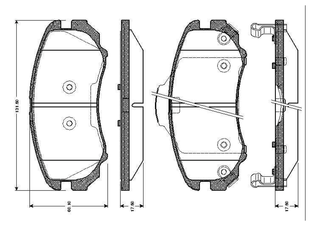 Sada brzdových platničiek kotúčovej brzdy BOSCH