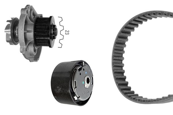 Vodné čerpadlo + sada ozubeného remeňa BOSCH