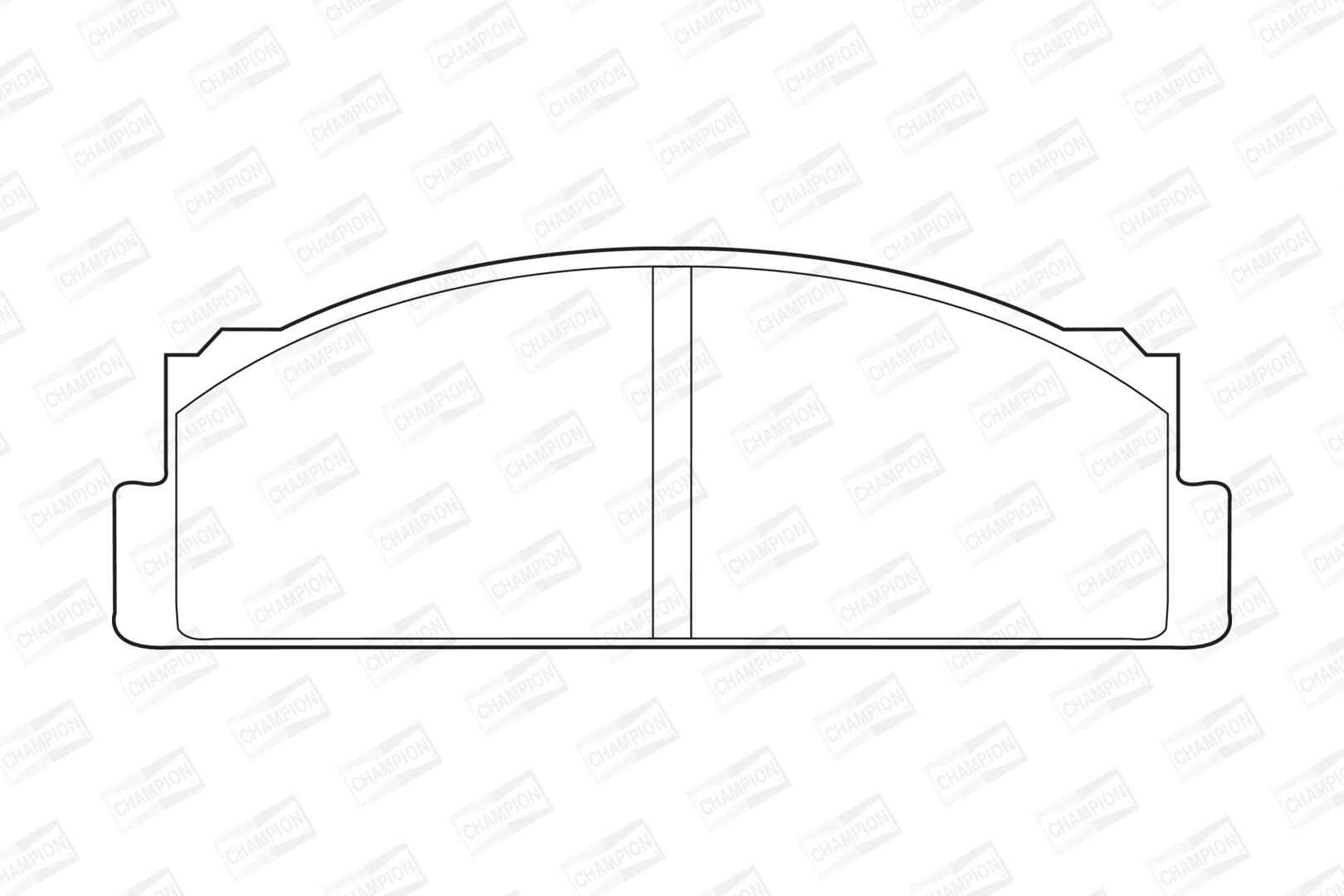 Sada brzdových platničiek kotúčovej brzdy CHAMPION