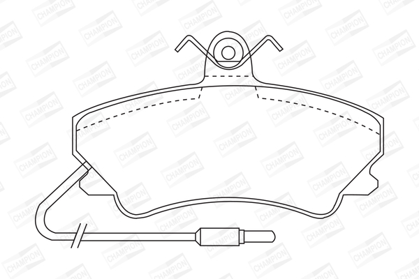 Sada brzdových platničiek kotúčovej brzdy CHAMPION
