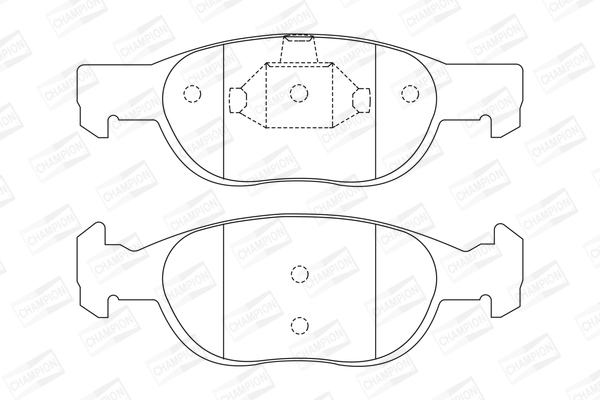 Sada brzdových platničiek kotúčovej brzdy CHAMPION