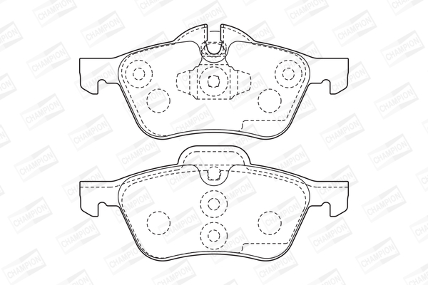 Sada brzdových platničiek kotúčovej brzdy CHAMPION