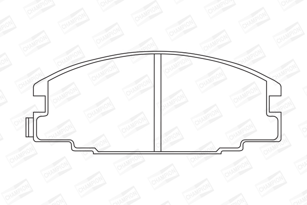 Sada brzdových platničiek kotúčovej brzdy CHAMPION