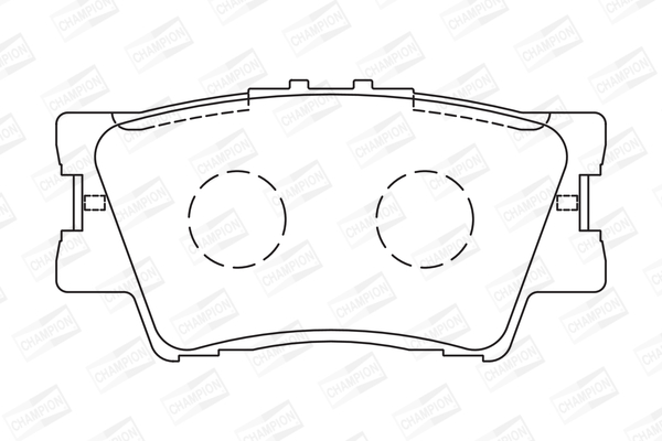 Sada brzdových platničiek kotúčovej brzdy CHAMPION