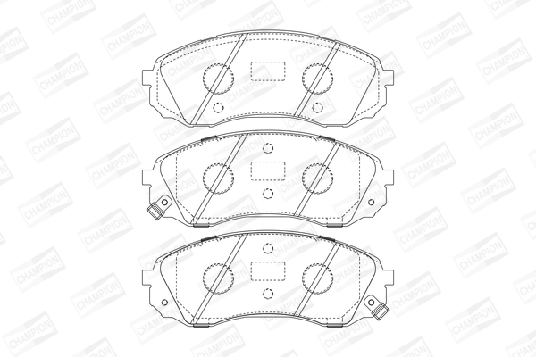 Sada brzdových platničiek kotúčovej brzdy CHAMPION