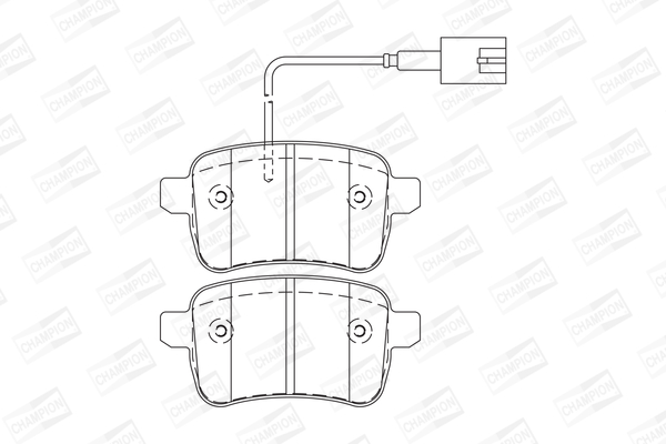 Sada brzdových platničiek kotúčovej brzdy CHAMPION