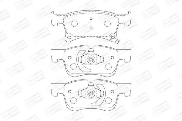 Sada brzdových platničiek kotúčovej brzdy CHAMPION