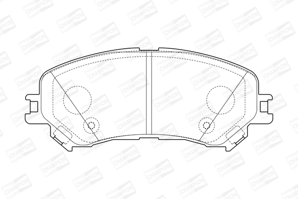 Sada brzdových platničiek kotúčovej brzdy CHAMPION